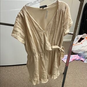 Linen women’s romper